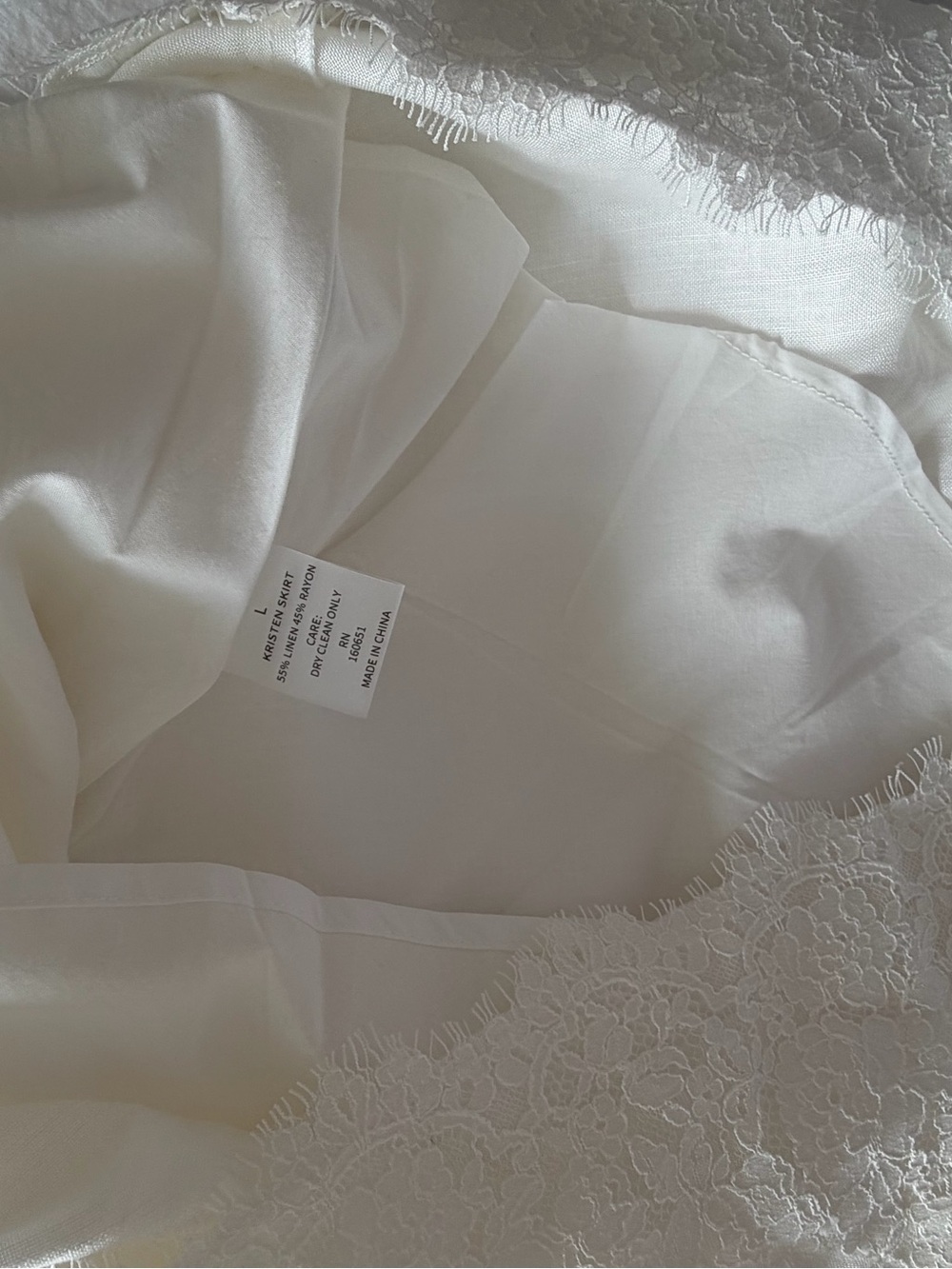 Sister NY white linen skirt - Picture 4 of 4